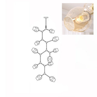 Bifurcation Contemporary Metal Chandelier