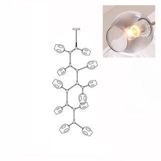 Bifurcation Contemporary Metal Chandelier