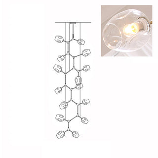 Bifurcation Contemporary Metal Chandelier