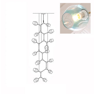 Bifurcation Contemporary Metal Chandelier
