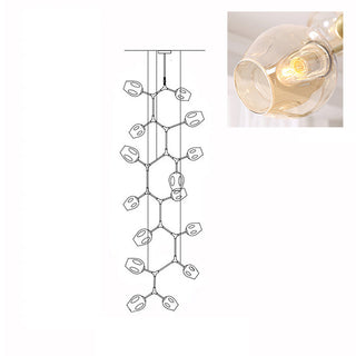 Bifurcation Contemporary Metal Chandelier