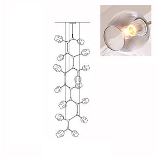 Bifurcation Contemporary Metal Chandelier