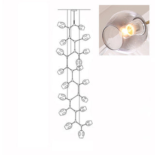 Bifurcation Contemporary Metal Chandelier