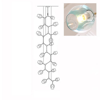 Bifurcation Contemporary Metal Chandelier