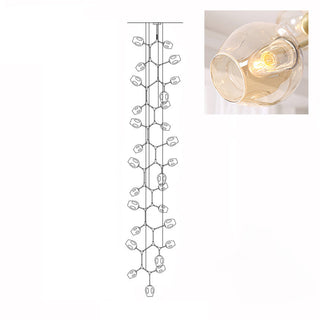 Bifurcation Contemporary Metal Chandelier