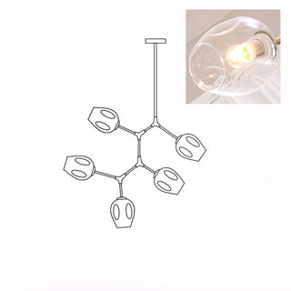 Bifurcation Contemporary Metal Chandelier
