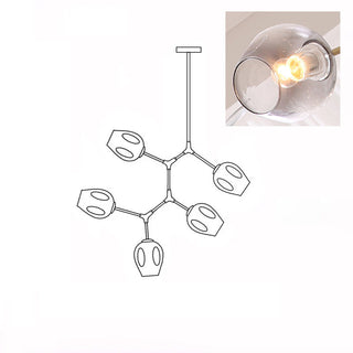 Bifurcation Contemporary Metal Chandelier