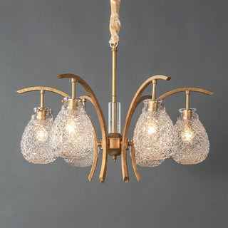 Big Flower Bag Floral Glass Chandelier 25.2