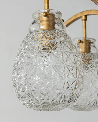 Big Flower Bag Floral Glass Chandelier 25.2