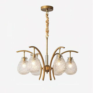 Big Flower Bag Floral Glass Chandelier 25.2