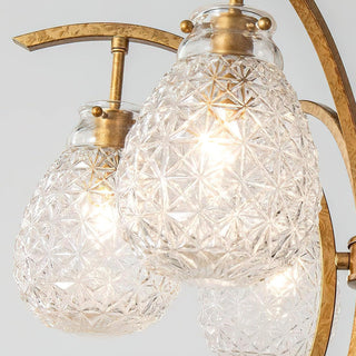 Big Flower Bag Floral Glass Chandelier 25.2