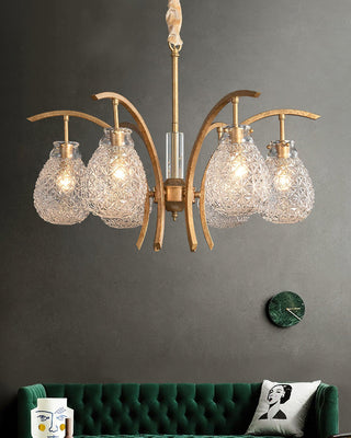 Big Flower Bag Floral Glass Chandelier 25.2