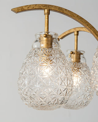 Big Flower Bag Floral Glass Chandelier 25.2