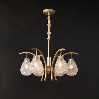 Big Flower Bag Floral Glass Chandelier 25.2