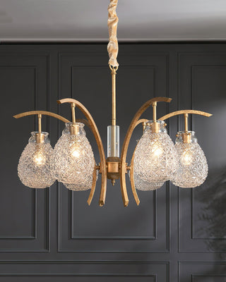 Big Flower Bag Floral Glass Chandelier 25.2