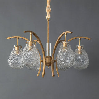 Big Flower Bag Floral Glass Chandelier 25.2