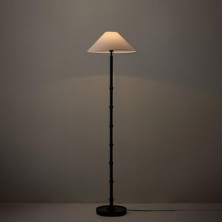 Black Bamboo Minimalist Resin Floor Light