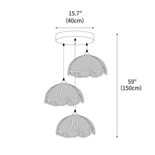 Bloom Japandi Rattan Pendant Light