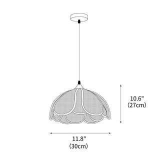 Bloom Japandi Rattan Pendant Light
