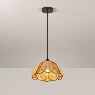 Bloom Japandi Rattan Pendant Light