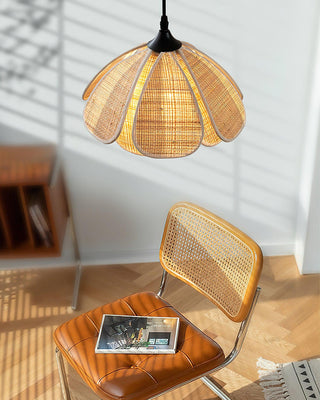 Bloom Japandi Rattan Pendant Light