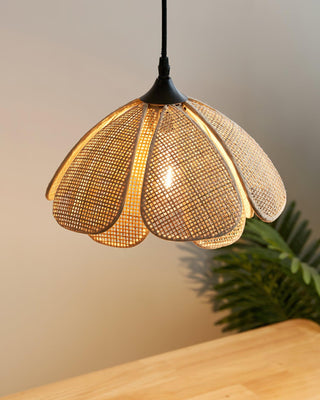 Bloom Japandi Rattan Pendant Light