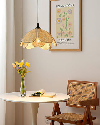 Bloom Japandi Rattan Pendant Light