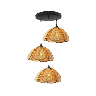 Bloom Japandi Rattan Pendant Light