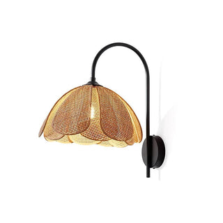 Bloom Natural Rattan Wall Light
