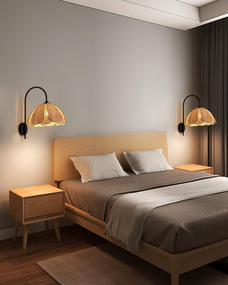 Bloom Natural Rattan Wall Light