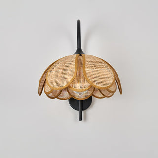 Bloom Natural Rattan Wall Light