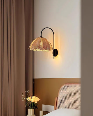 Bloom Natural Rattan Wall Light