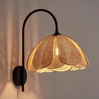 Bloom Natural Rattan Wall Light