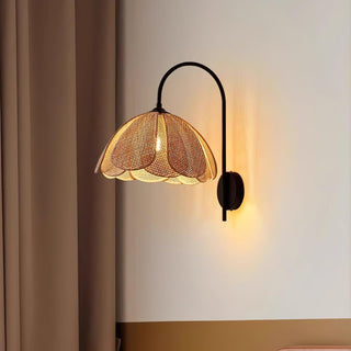 Bloom Natural Rattan Wall Light