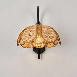 Bloom Natural Rattan Wall Light