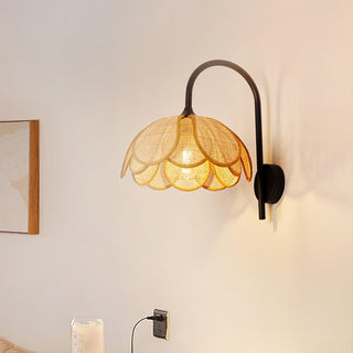 Bloom Natural Rattan Wall Light