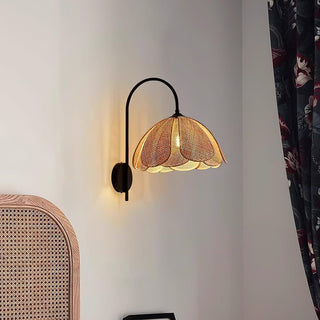 Bloom Natural Rattan Wall Light