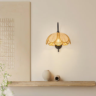 Bloom Natural Rattan Wall Light