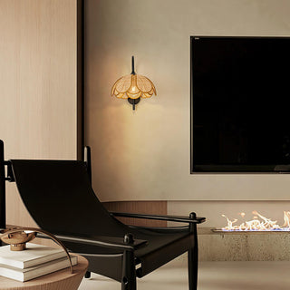 Bloom Natural Rattan Wall Light