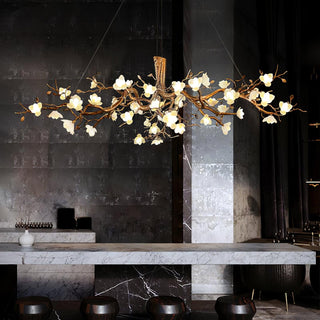 Blossom Canopy Floral Ceramics Chandelier