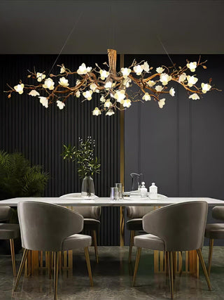 Blossom Canopy Floral Ceramics Chandelier