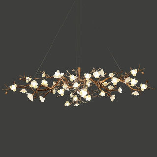 Blossom Canopy Floral Ceramics Chandelier