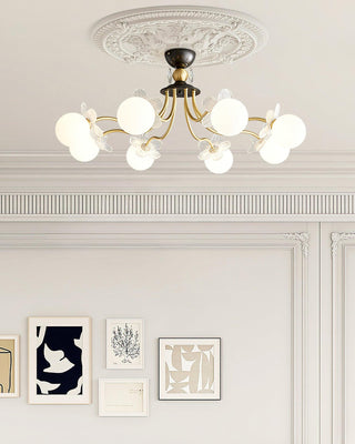 Blossom Glow Elegant Glass Ceiling Light