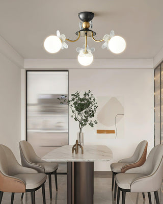 Blossom Glow Elegant Glass Ceiling Light
