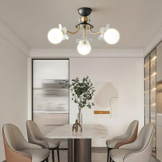 Blossom Glow Elegant Glass Ceiling Light