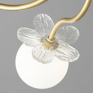 Blossom Glow Elegant Glass Ceiling Light