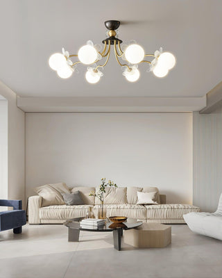 Blossom Glow Elegant Glass Ceiling Light