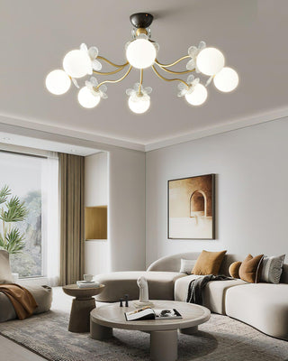 Blossom Glow Elegant Glass Ceiling Light