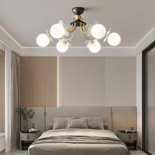 Blossom Glow Elegant Glass Ceiling Light