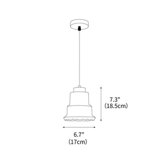 Boulder Contemporary Cement Pendant Light
